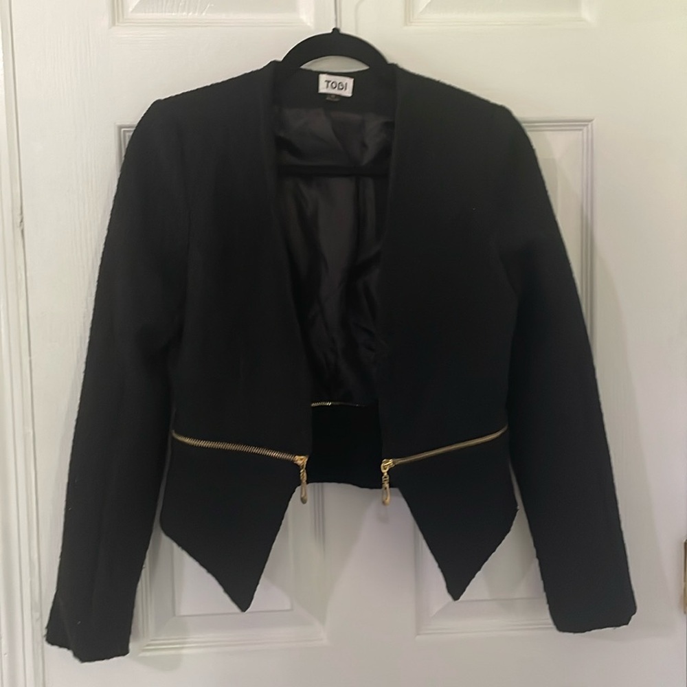Vintage Tobi Cropped Jacket w Removable Hem